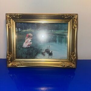Donald Zolan "Morning Discovery" Miniature Lithograph Painting